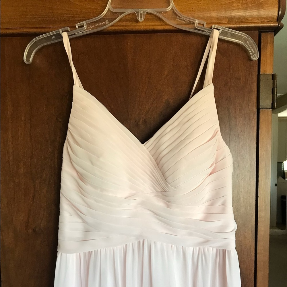 AZAZIE PINK CHIFFON BRIDESMAID/FORMAL DRESS